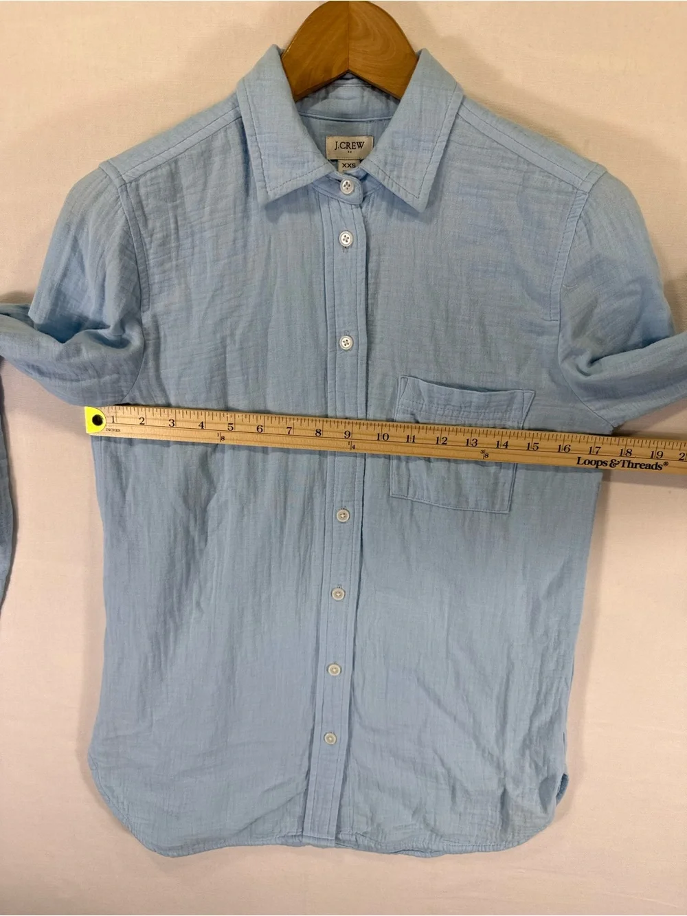 J. Crew Light Blue Women's Button-Down Shirt